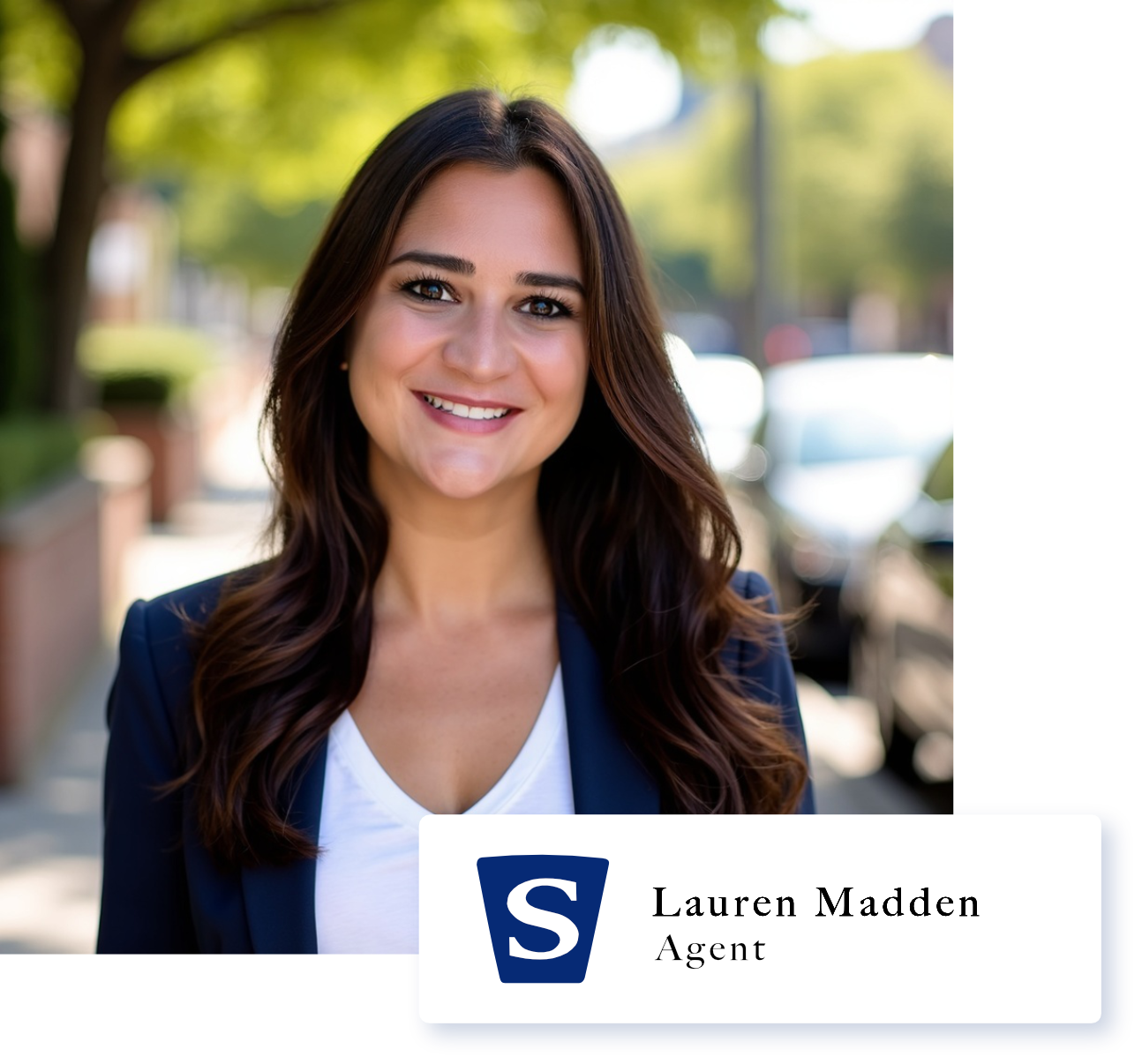 Lauren-Madden-Stonehaven-Properties-real-estate-agent Headshot of Lauren Madden, Licensed NY Real Estate Agent of Stonehaven Properties. Her name and title are displayed on the image with the Stonehaven keystone icon.